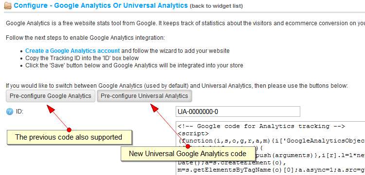 nopCommerce  3.3 review - New Google Universal Analytics