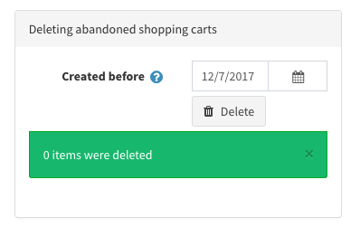 NopCommerce abandoned carts