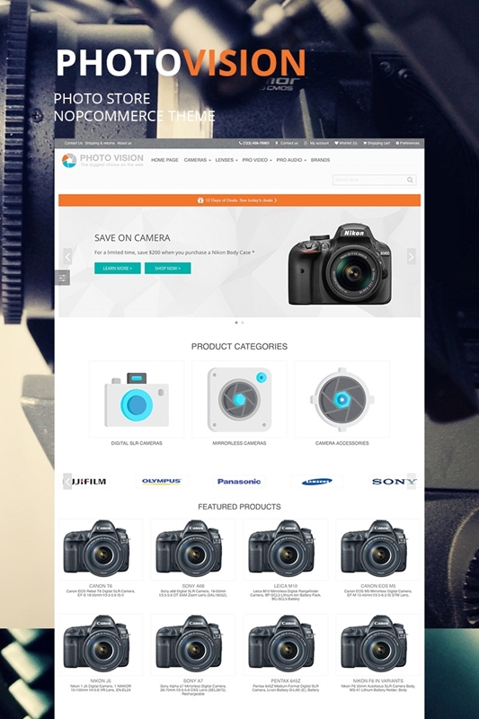 NopCommerce Photo Vision Theme