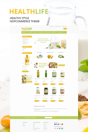 NopCommerce Healthy theme