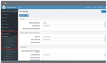NopCommerce: Setting Up Taxes
